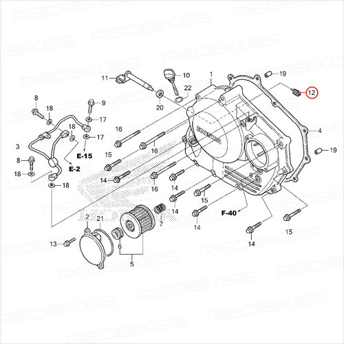 Resorte Leva De Embrague Honda Tornado Original Mh 1