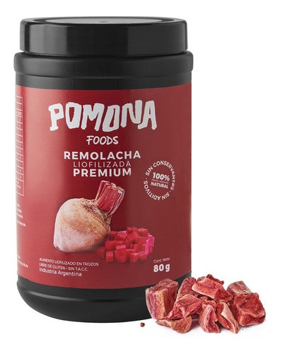 Verdura Remolacha Liofilizada Pomona Foods 100% Natural 0