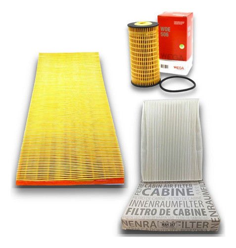 Kit Filtros Aceite Aire Y Habitaculo Mercedes Benz Vito 1.6 0