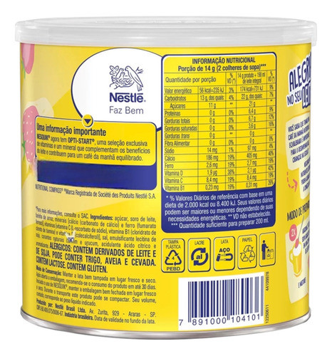 Nuevo! Nesquik En Polvo Frutilla Lata 380g Importado Brasil 1