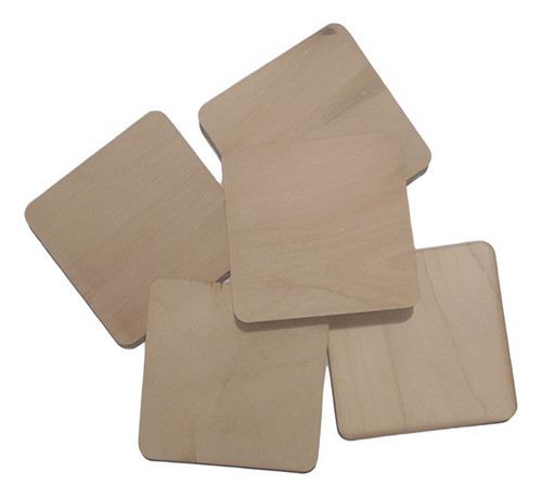 Fibrofacil Cuadrados De 8 X 8 Cm Contrachapado 0