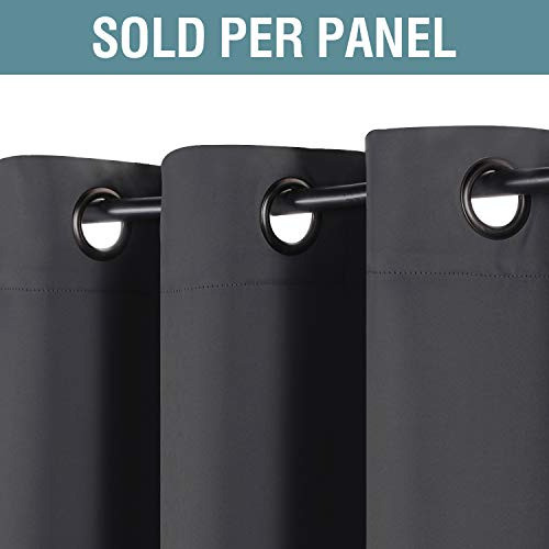 Cortinas Blackout De Microfibra Con Aislamiento Trmico, 96 1