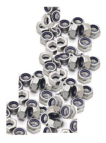 Tuerca Autofrenante Inoxidable Aisi 304  M12 Din985 X25un 1