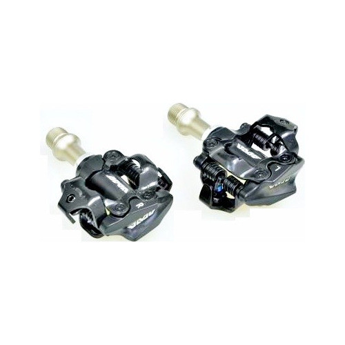 Pedales Automaticos Mtb Awa M101 Negros Rulemanes Cromo Spd 0