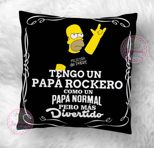 Plantillas Para Sublimar Almohadones Dia Del Padre Simpson 1
