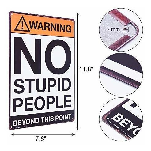 Tdhdike Moda Retro Chic Metal Divertido Cartel De Chapa Adve 1