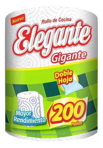 Bolsón Rollo De Cocina Elegante Gigante 200 Paños Pack X 6 U 1