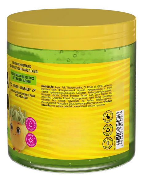 Salon Line #TôDeCacho Kids Melon Styling Gel 550 g – Anti-Frizz & Hydration