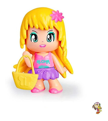 Pinypon Muñeca Serie 12 Figura Con Accesorios Nena Rubia 1