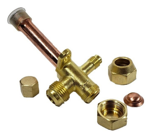 Valvula Robinete De Servicio Para Split 1/2 Recta 5/16 R410 0