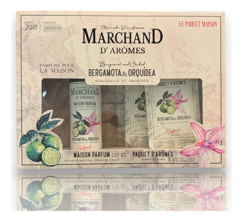 Marchand D´aromes Estuche Duo Aroma Bergamota Y Orquidea 0