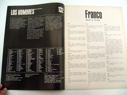 Los Hombres 132 Franco España Falange Guerra Ceal 1970 Boedo 1