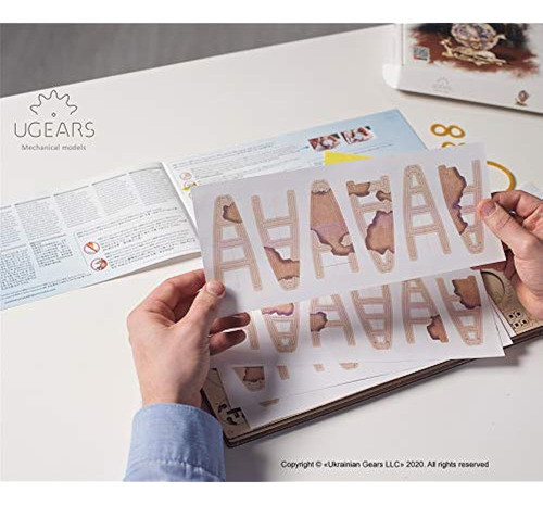 Ugears Globe - Rompecabezas Educativo De Madera, Modelo Mecá 1