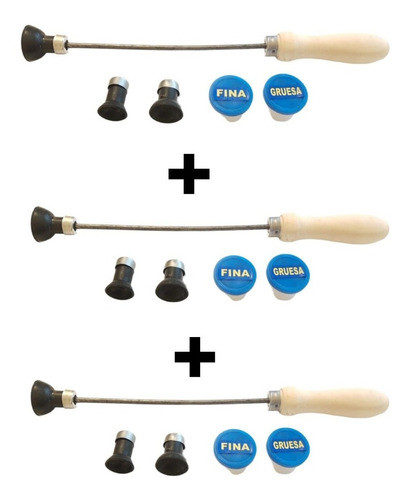 Kit Chupetes Para Esmerilar Válvulas Esmeril X3 0
