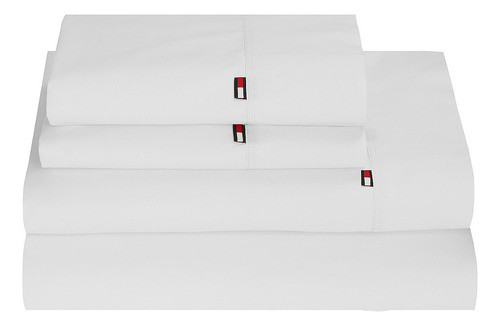 Juego De Sábanas Lisas Signature De Tommy Hilfiger, 200 Unid 0