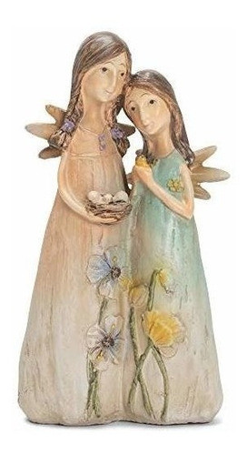 Dicksons Angel Hermanas Sosteniendo Pajaros Nido Naranja A 0