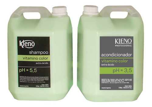 Shampoo + Acondicionador Vitamimo Extra Acido X 5l Kleno 0