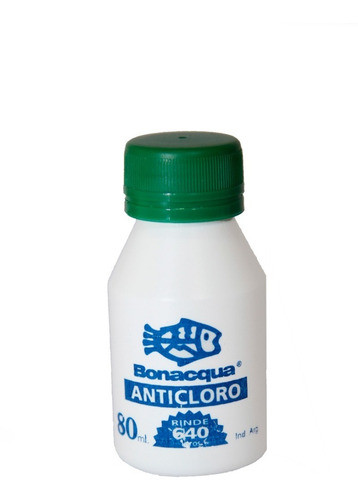 Anticloro Bonacqua 80 Ml  Acuarios Peceras - Elimina Cloro. 1