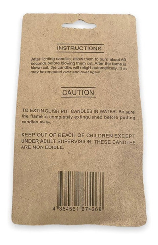 Velas Magicas Magic Relighting Candles 2 Paquete 1