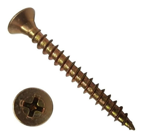 Tornillo Fix 6x60 X200u Phillips Punta Aguja P/madera 0