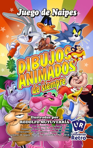 Cartas Dibujos Animados Vol 1 Looney Tunes Tom Jerry Pantera 1