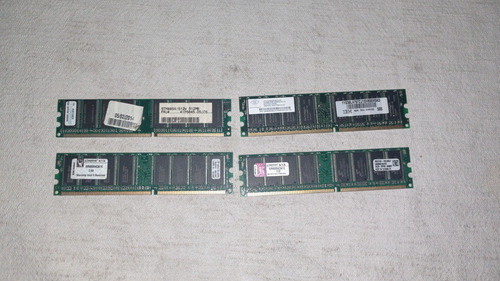 Pack 4 Memorias Ram Ddr Ddr1 Total 3gb Para Pc 0