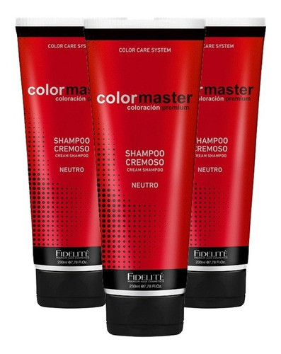 Fidelité Colormaster Shampoo Cremoso Neutro Ph 6,5 230ml X3 0