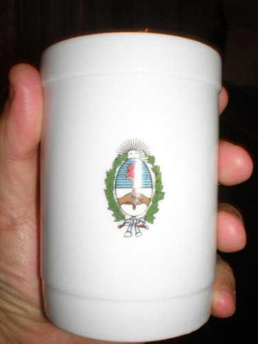 Escudo Nacional -vaso-mate -portalapiz Palillero-tsuji 1