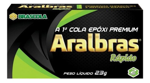 Adhesivo Epoxi 23gr Aralbras Rápido 1