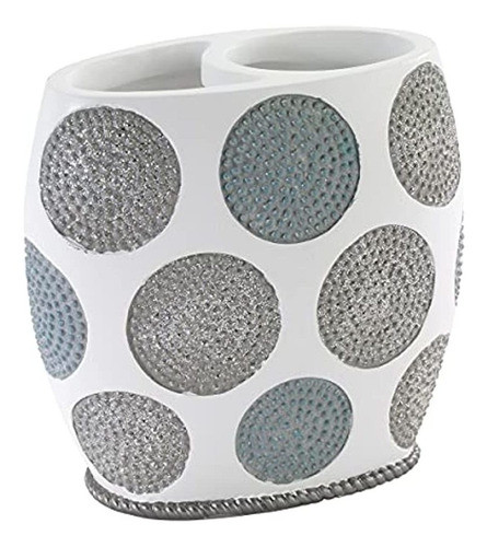 Colección Avanti Linens Dotted Circles, Soporte Para Cepillo 0