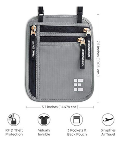 Funda De Malla De Rejilla De Bloqueo De Wrfid Con Bolsa De V 1