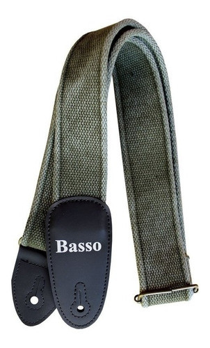 Correa Guitarra Electrica Bajo Algodón Vintage Basso Ex02 0