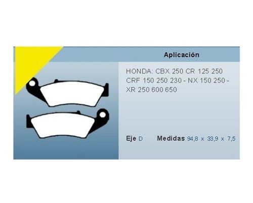 Pastillas Freno Bosch Honda Biz 125 Xre 300 Gaona Motos 1