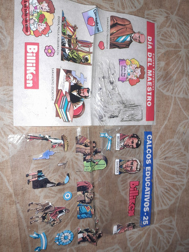 Antiguos Calcos Billiken Educativos- Dia Del Maestro 0