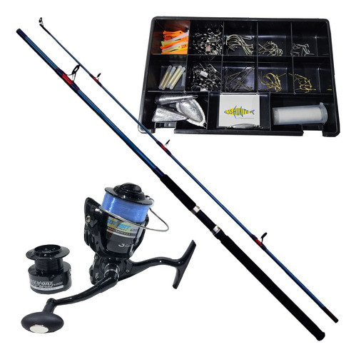 Equipo Pesca Reel Jarvis Walker 4000 Caña Apolo 2,70 Kit 0