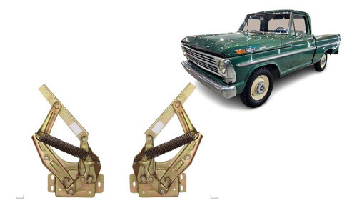 Juego Bisagras Capot P/ Ford F-100 68 69 70 71 72 73 0