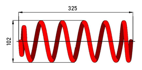 Espiral Trasero Volkswagen Gol 1996/99 Cada Uno 0