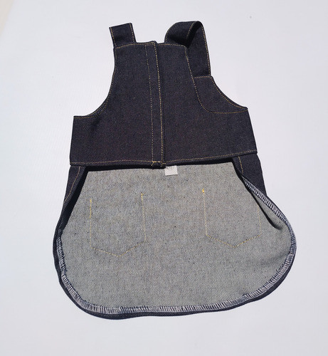 Vestido De Jean Para Mascotas Perra Gata Talle 3 1