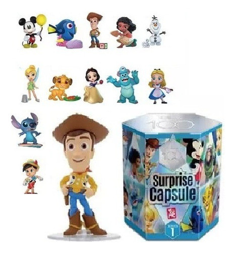Yume Caja Capsula Sorpresa Disney 100 Muñeco Juguete Figura 0