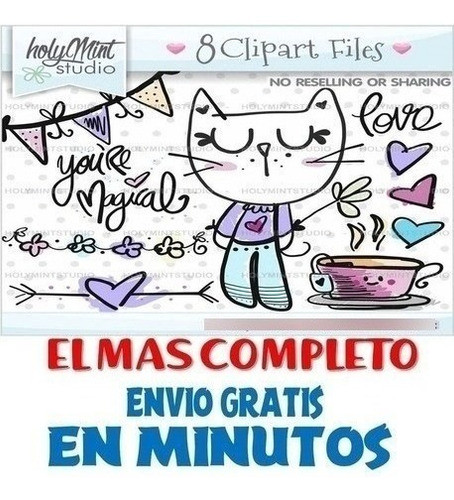 Pack Imágenes Hd Clipart Adorable Gatito De Pie Caperuza 1
