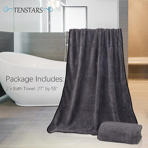 Tenstars Silk Hemming Toallas De Baño Para Espacio Libre De 1