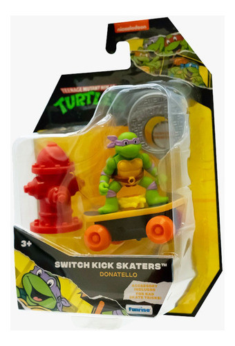 Figura Tortuga Ninja Donatello Skate Con Accesorios 0