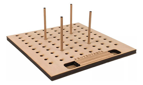 Base Madera Trapillo Y Crochet Proyectarte 25x25cm + 12 Pins 0