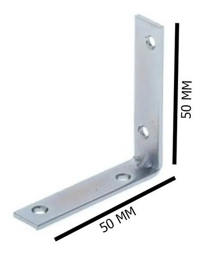 Esquinero Sc Angulo Reforzado Acero 50 X 50 Mm X 12 Uni. 1