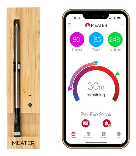 Termómetro De Carne Inalámbrico Para Horno Y Cocina 0