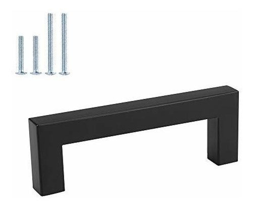 5 Herrajes Negros Para Armarios 96mm Entre Orificios 0