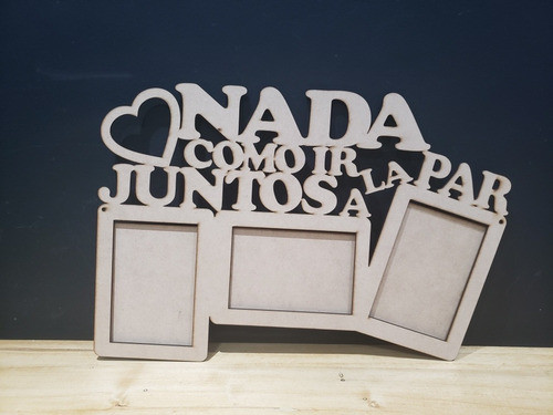 Portaretrato Cuadro  Juntos A La Par  X 3 Fotos 10x15cm 0