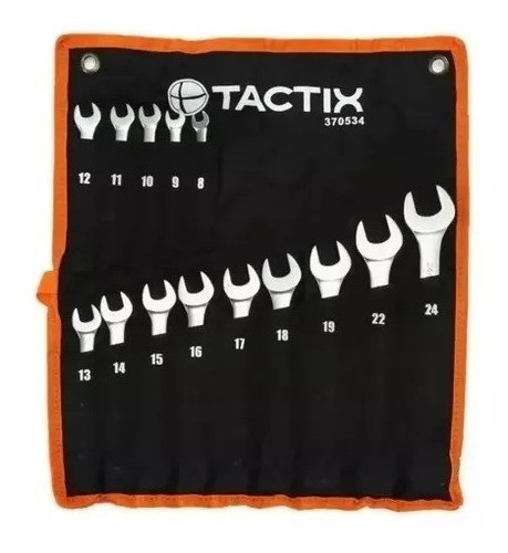 Juego Llaves Combinadas 14 Pz Organizador Tactix 8 A 24mm 0