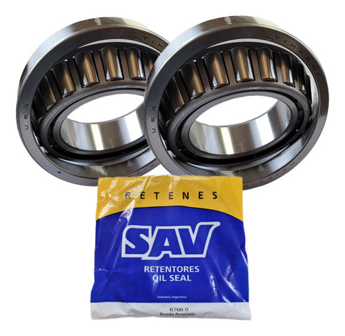 Kit X 2 Rodamientos 518445/518410 Timken + Reten Sav 0