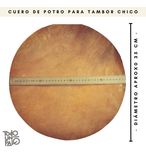 Cuero Parche Tambor Percusion Candombe  Chico Bongo Djembe 1